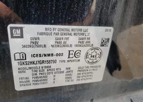1GKS2HKJ7GR158790